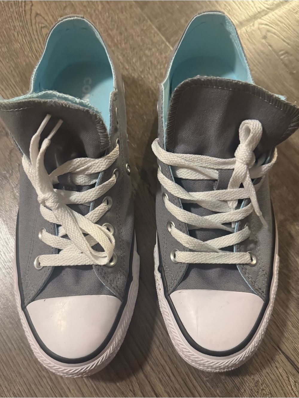 Converse Chuck Taylor All Star Gray Double Tongue Low-Top Sneakers Size W 10
